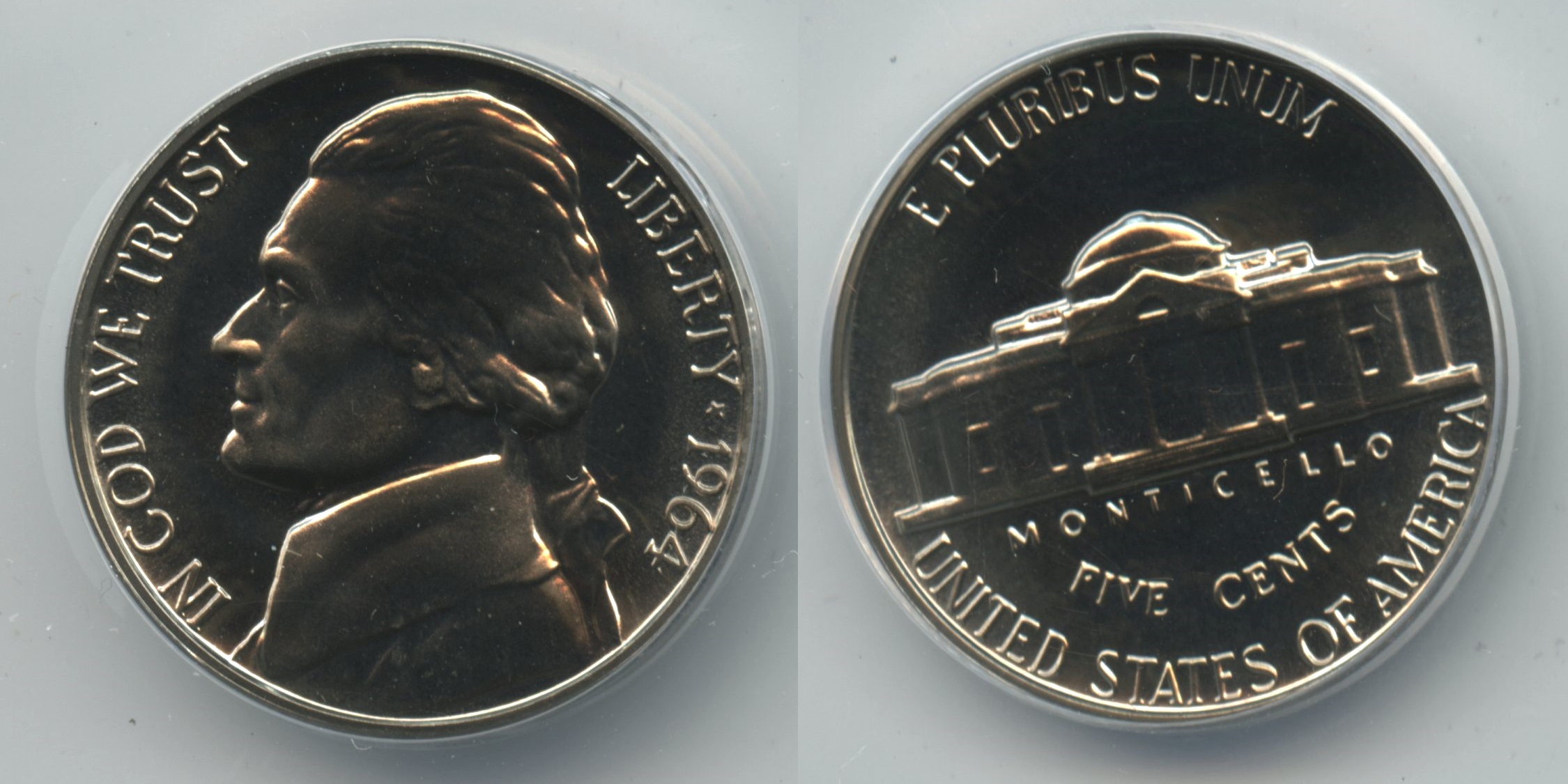 1964 Jefferson Nickel ANACS Proof-68