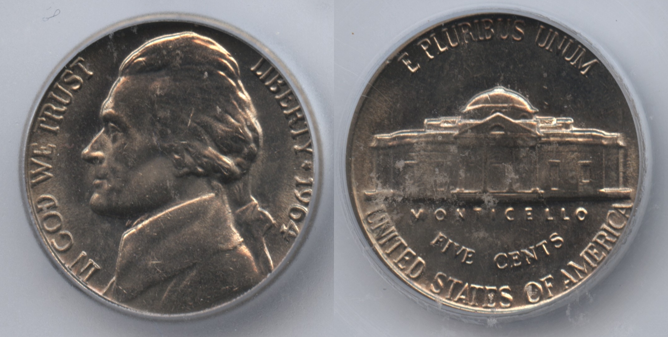 1964 Jefferson Nickel ICG MS-66