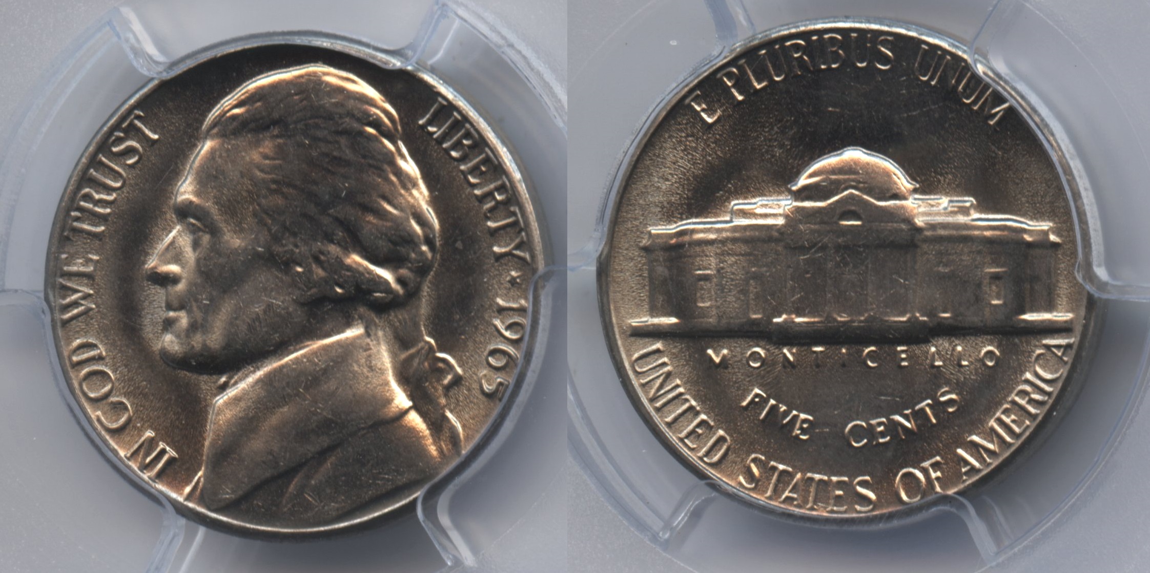 1965 Jefferson Nickel PCGS MS-66 #b