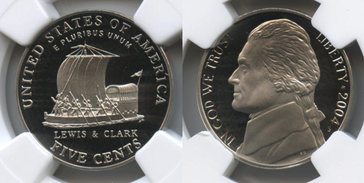 2004-S Keelboat Jefferson Nickel NGC Proof-69 Ultra Cameo small