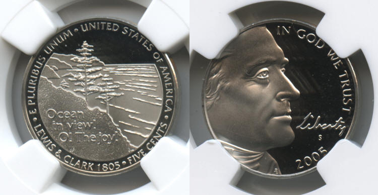 2005-S Ocean View Jefferson Nickel NGC Proof-69 Ultra Cameo small