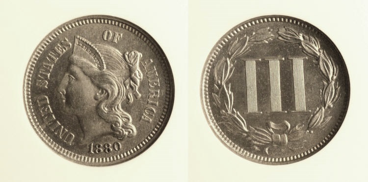 1880 Three Cent Nickel NGC Proof-65 camera small