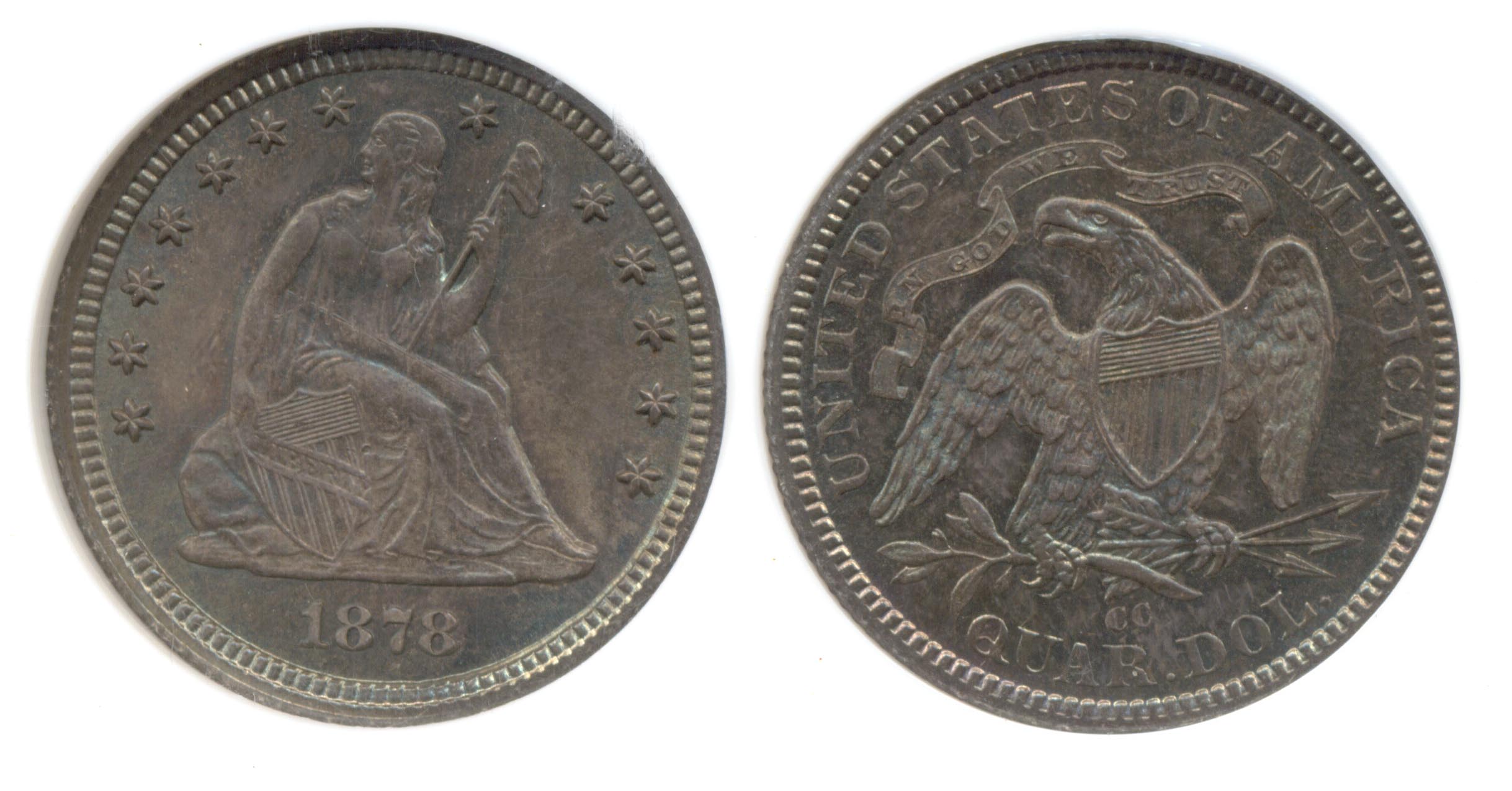 1878-CC Seated Liberty Quarter NGC MS-65