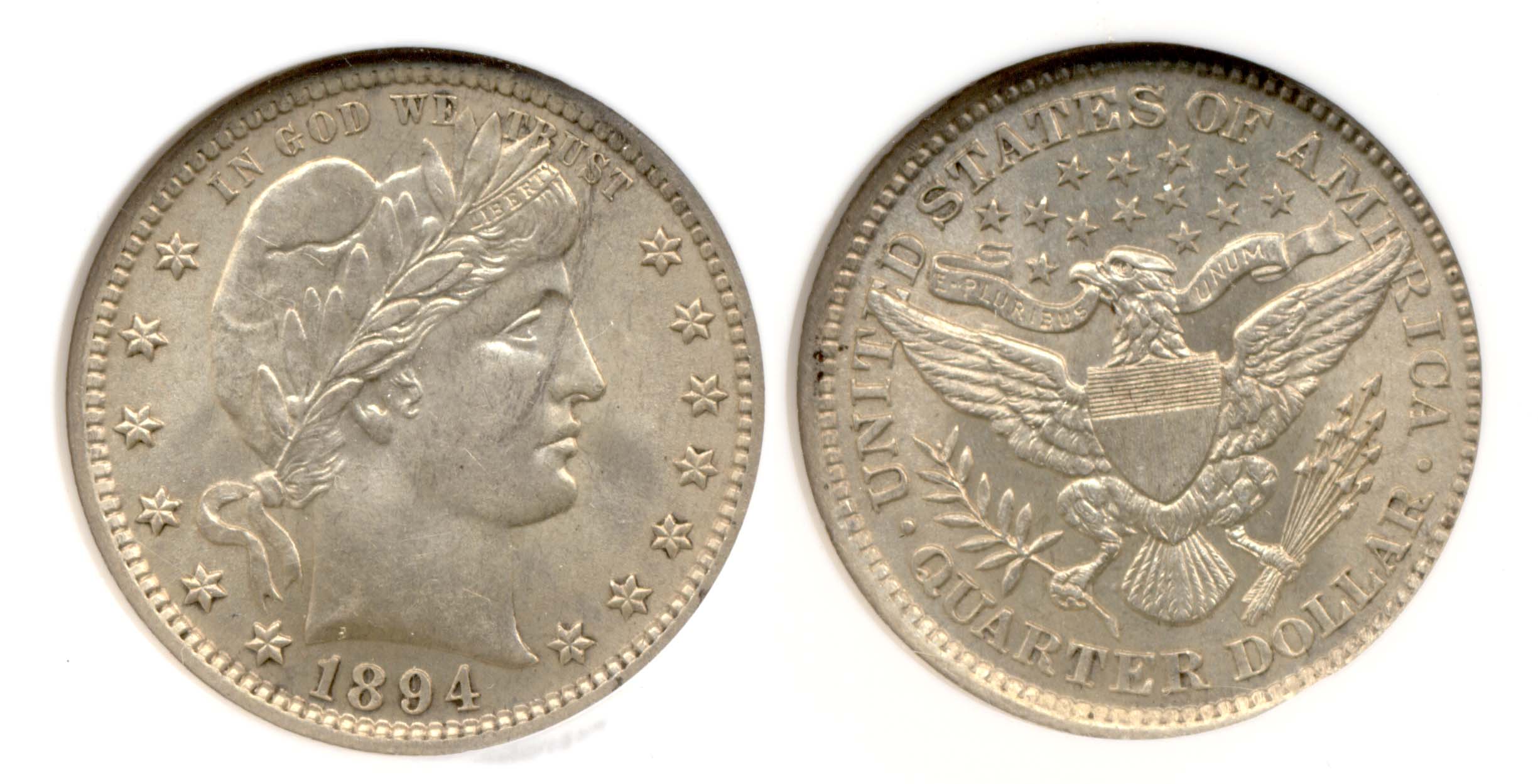 1894 Barber Quarter NGC MS-62