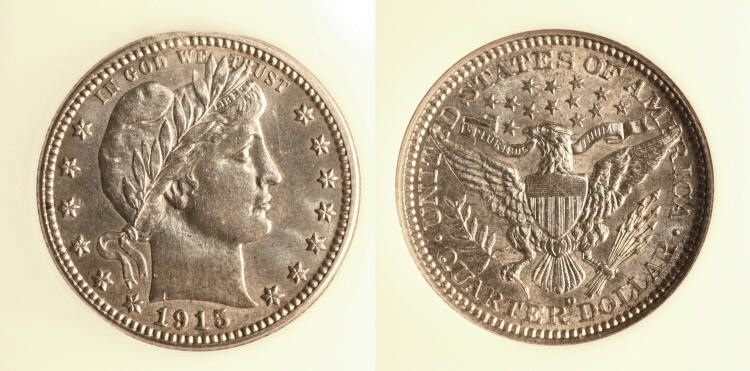 1915-D Barber Quarter PCI MS-63 camera small