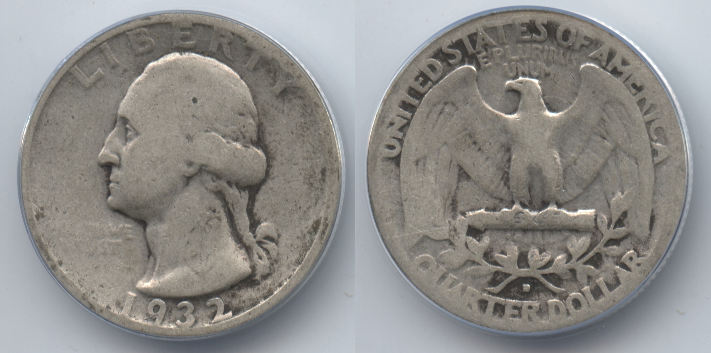 1932-D Washington Quarter ANACS VG-8