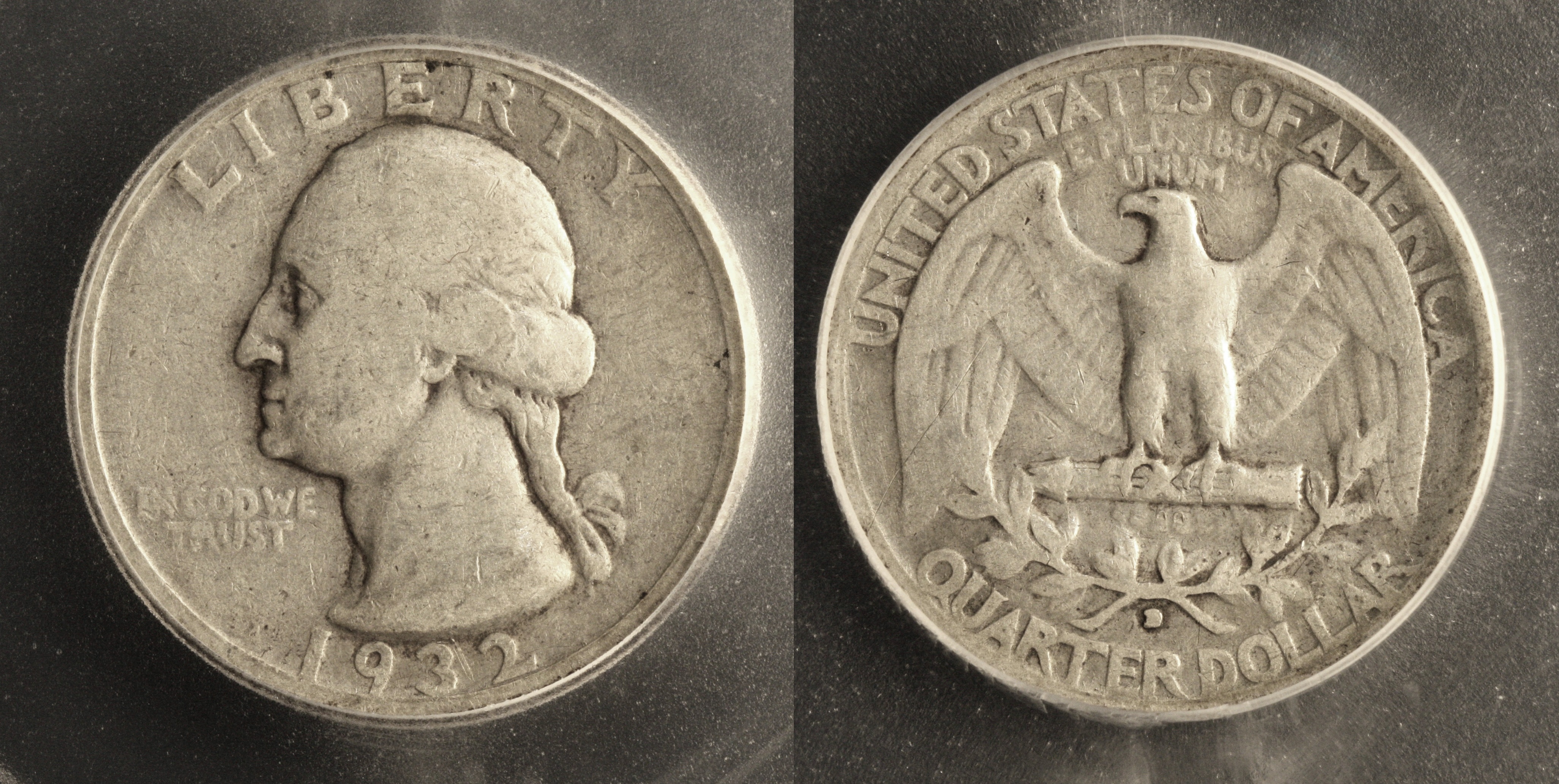 1932-D Washington Quarter ICG Fine-15 camera