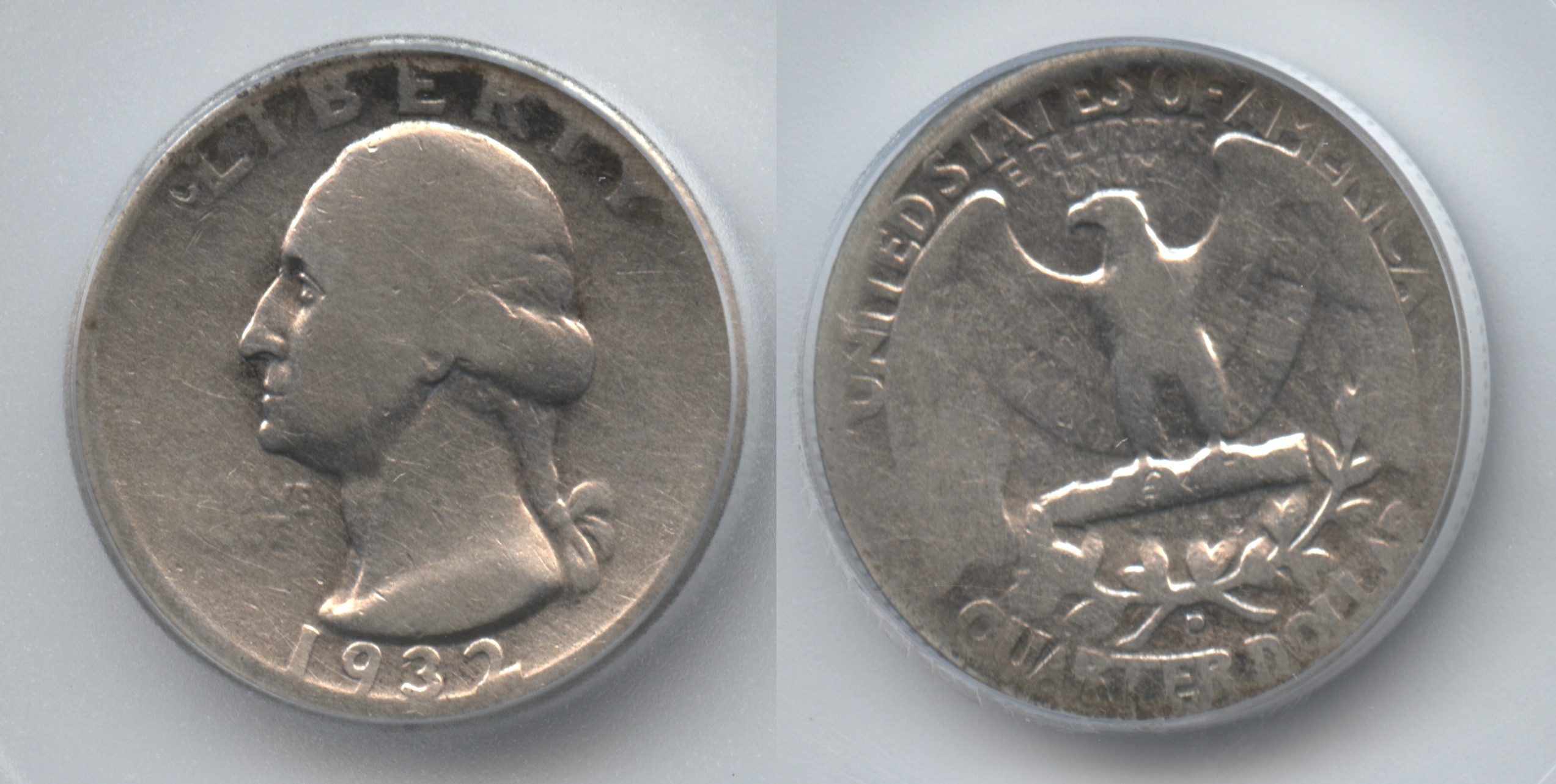 1932-D Washington Quarter ICG Good-4 Details