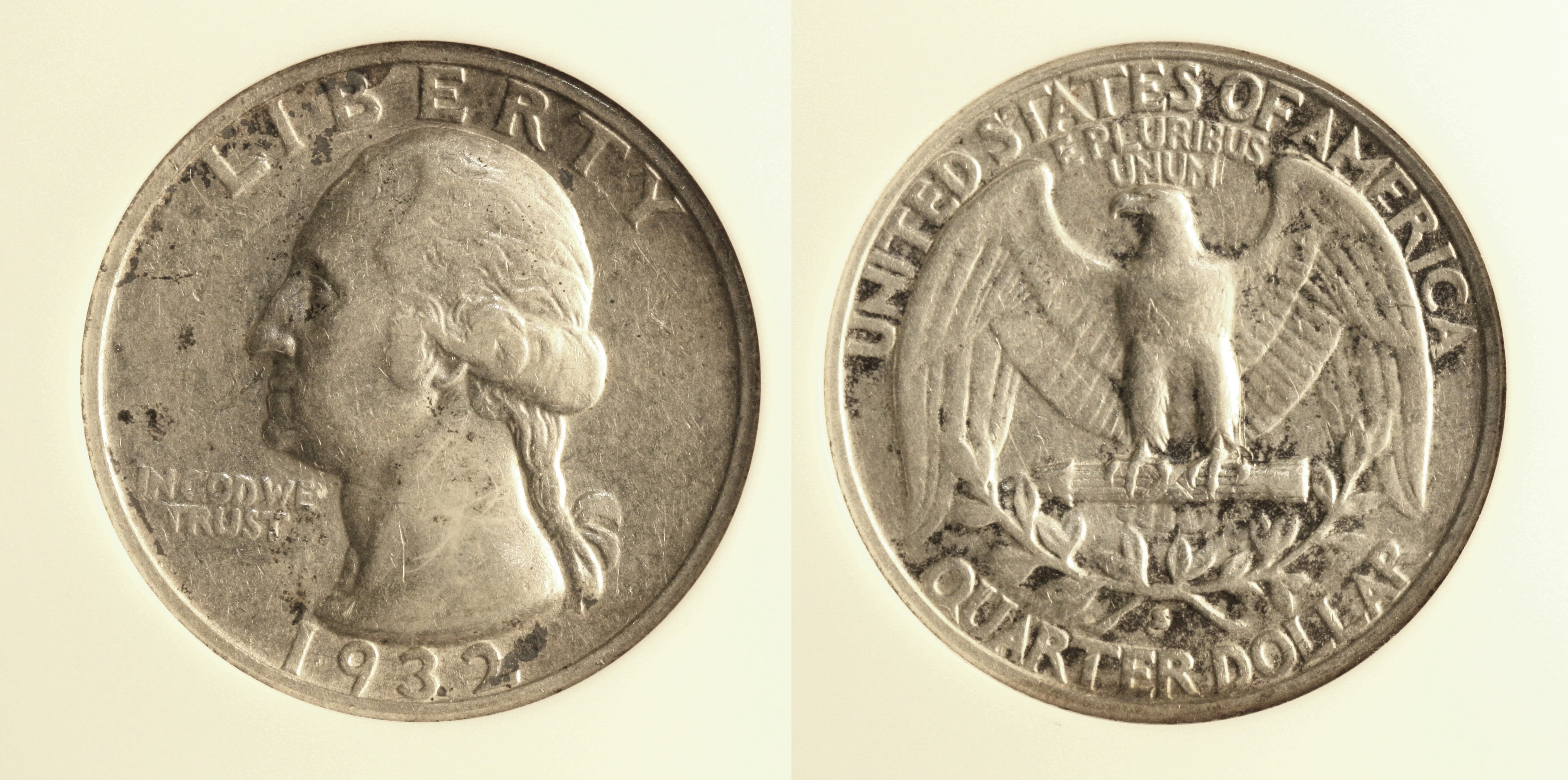 1932-S Washington Quarter ANACS EF-45 camera