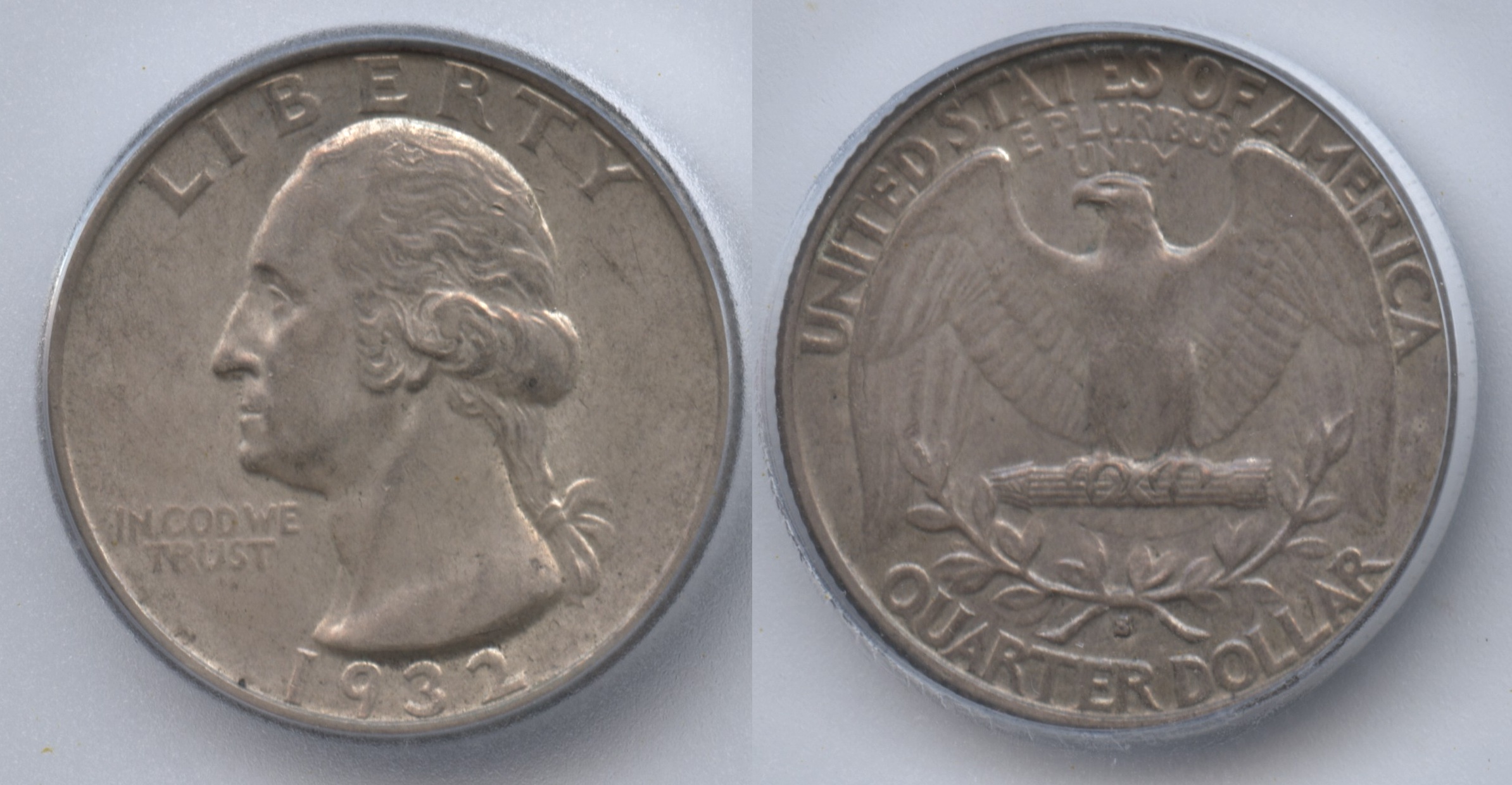 1932-S Washington Quarter ICG AU-55