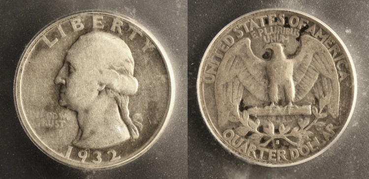1932-S Washington Quarter ICG Fine-15 #a camera small