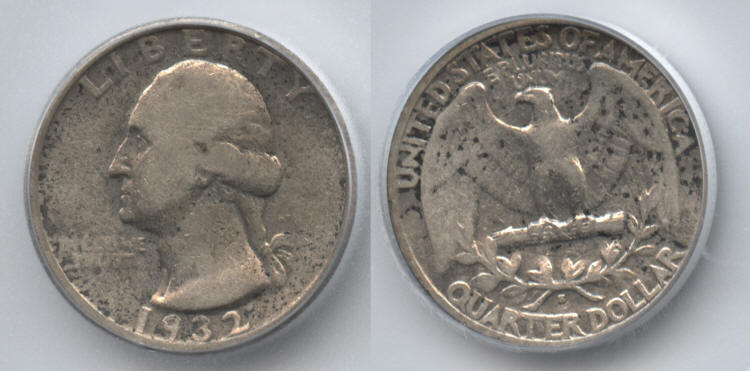 1932-S Washington Quarter ICG VF-20 small