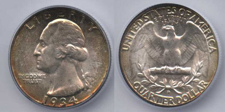 1934-D Washington Quarter ICG MS-65 small
