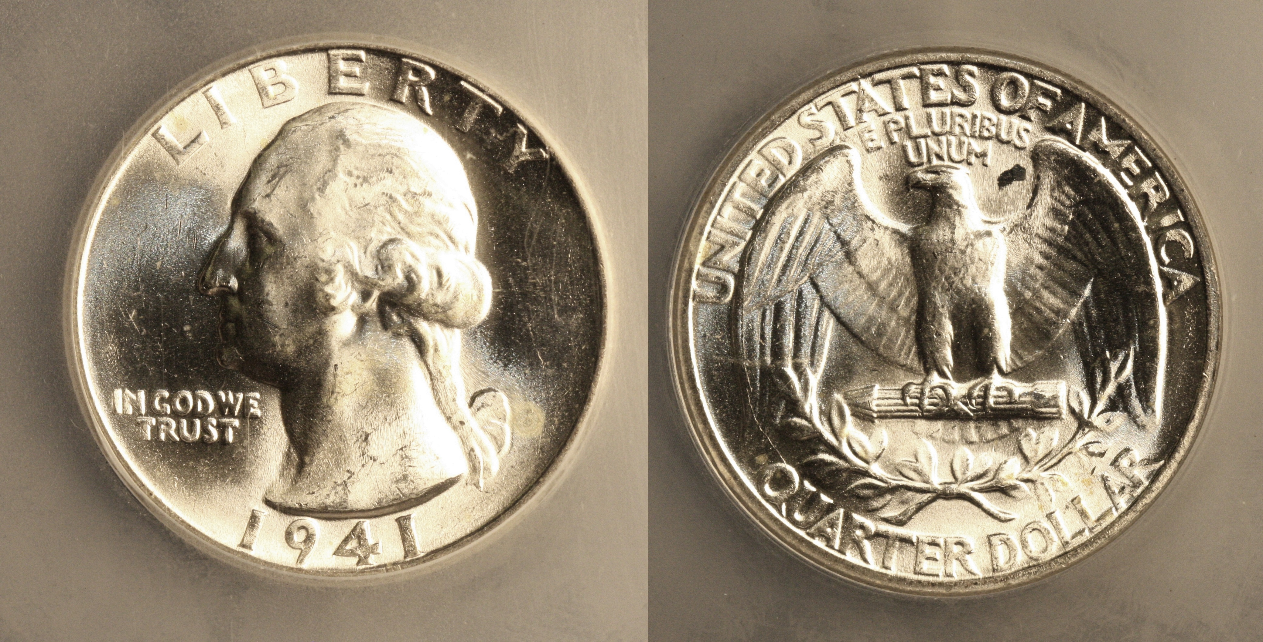 1941 Washington Quarter ICG MS-66 camera