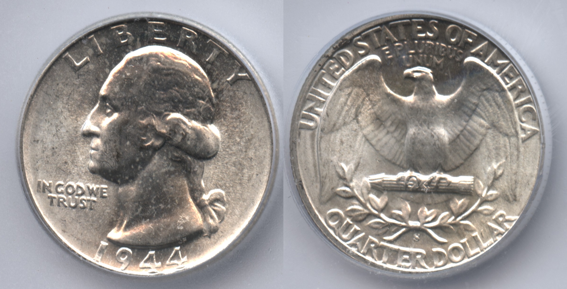 1944-S Washington Quarter ICG MS-66