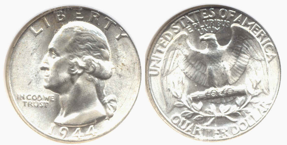 1944 Washington Quarter NGC MS-66 a