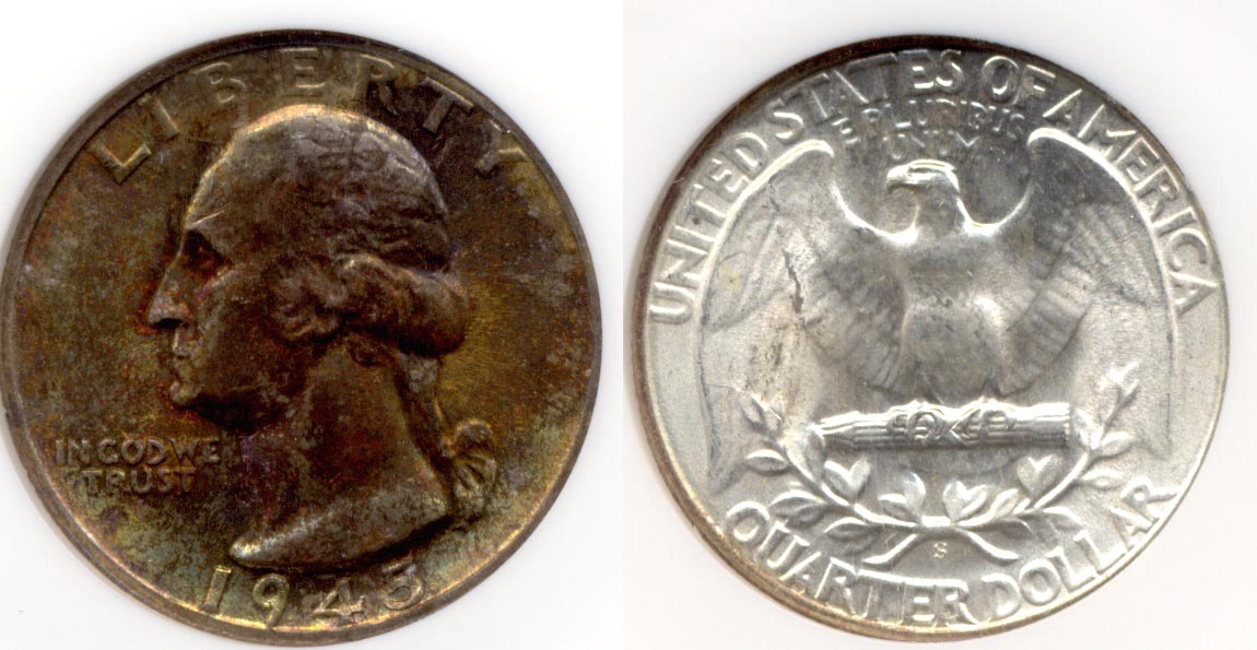 1945-S Washington Quarter NGC MS-64