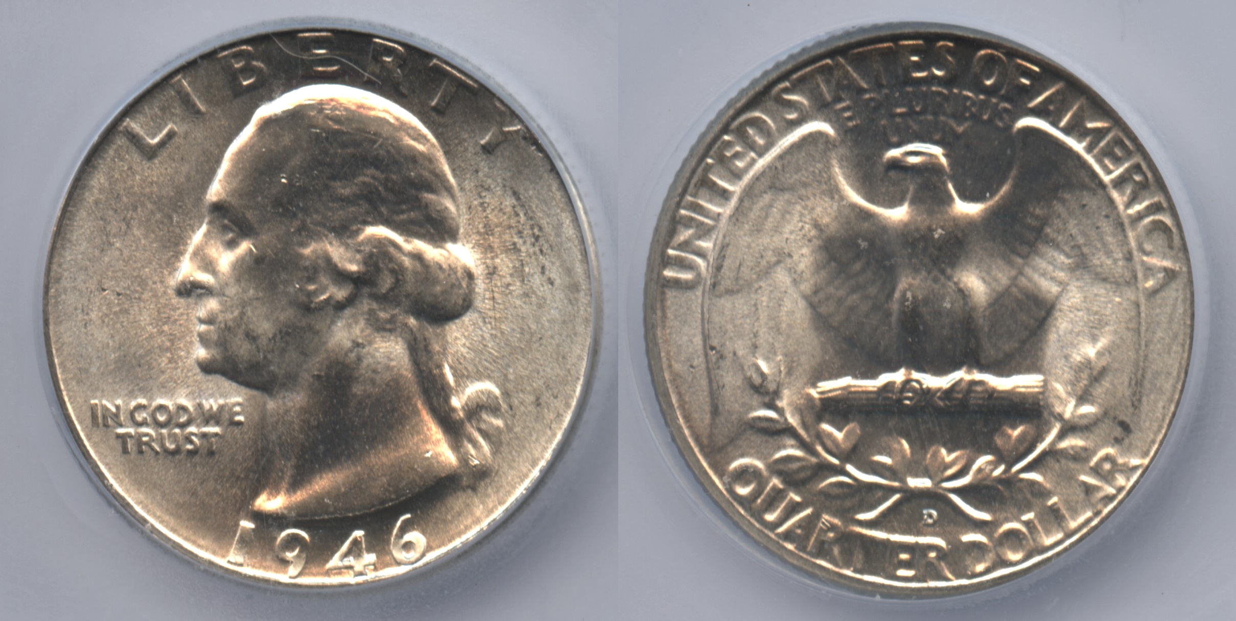 1946-D Washington Quarter ICG MS-66