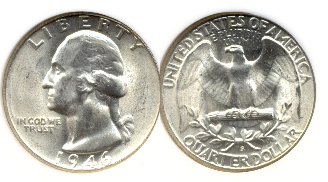 1946-S Washington Quarter NGC MS-65