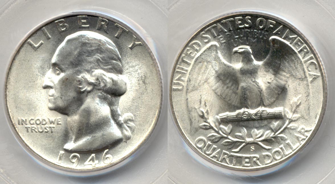 1946-S Washington Quarter PCGS MS-66