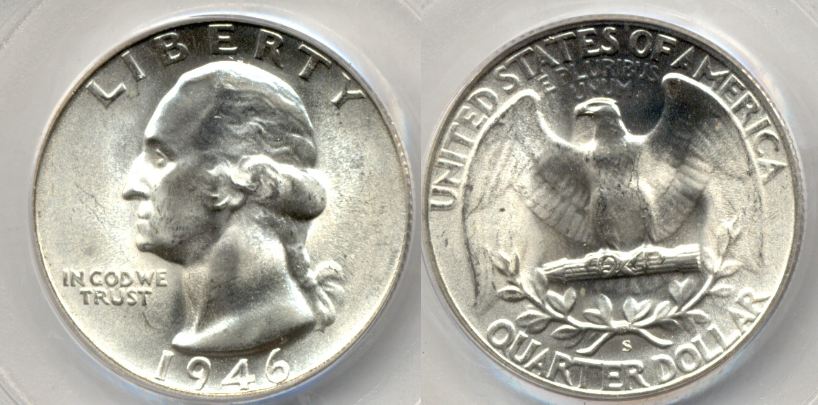 1946-S Washington Quarter PCGS MS-66 #d