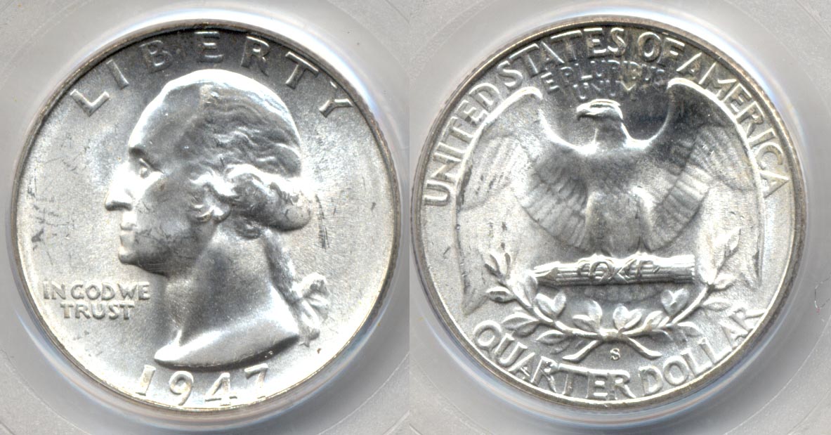 1947-S Washington Quarter PCGS MS-65 #b