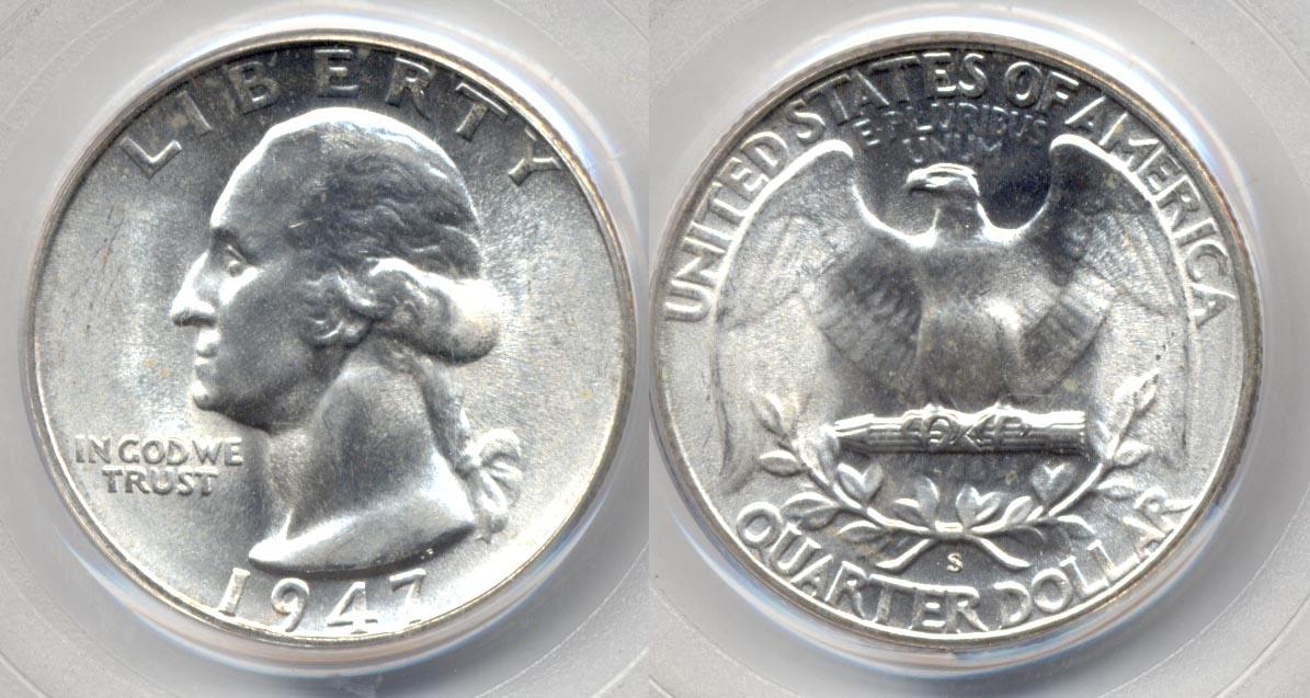 1947-S Washington Quarter PCGS MS-65 #d