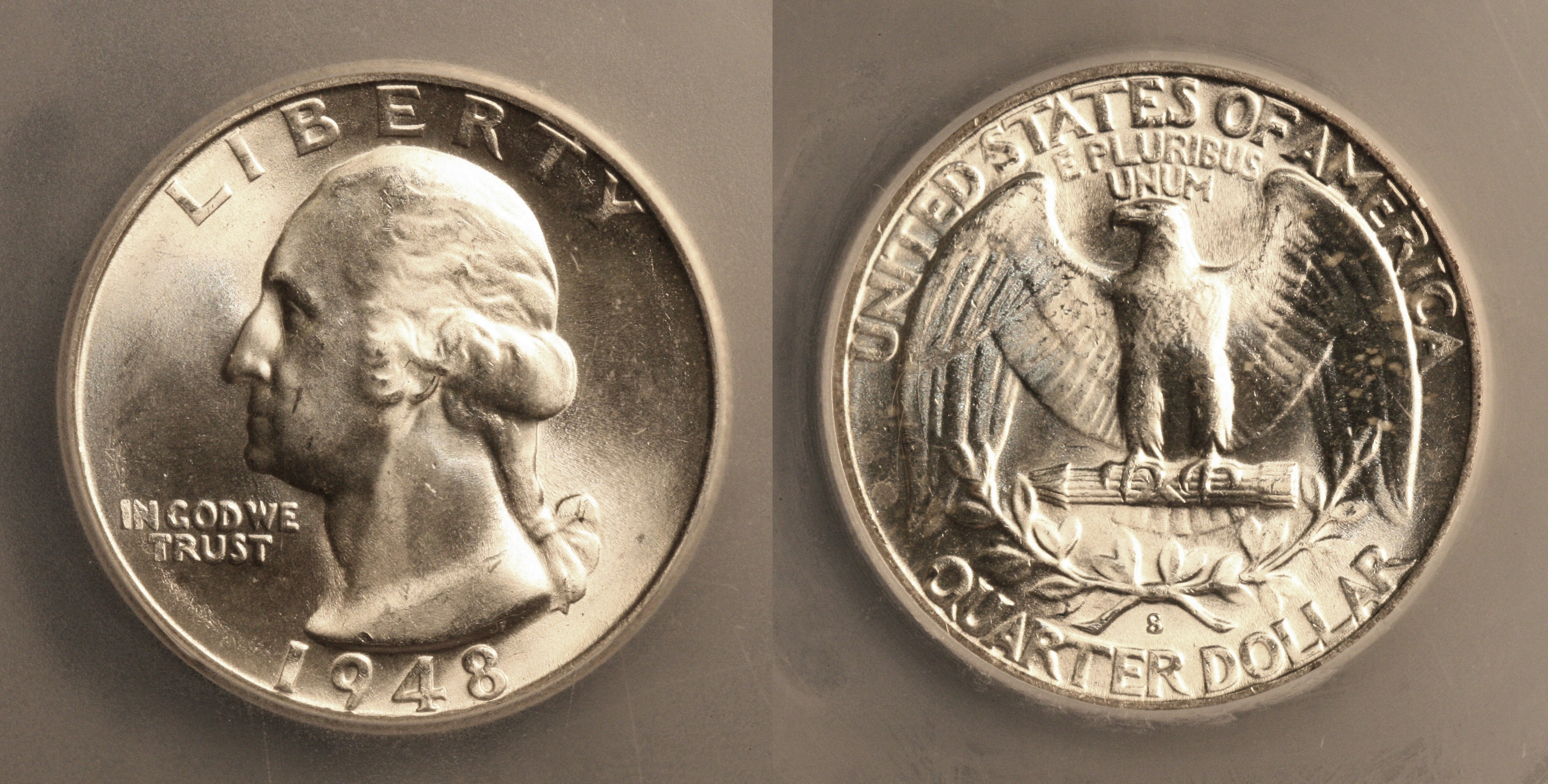 1948-S Washington Quarter ICG MS-66 camera