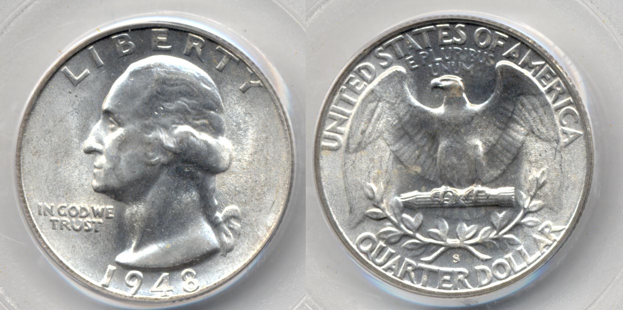 1948-S Washington Quarter PCGS MS-65
