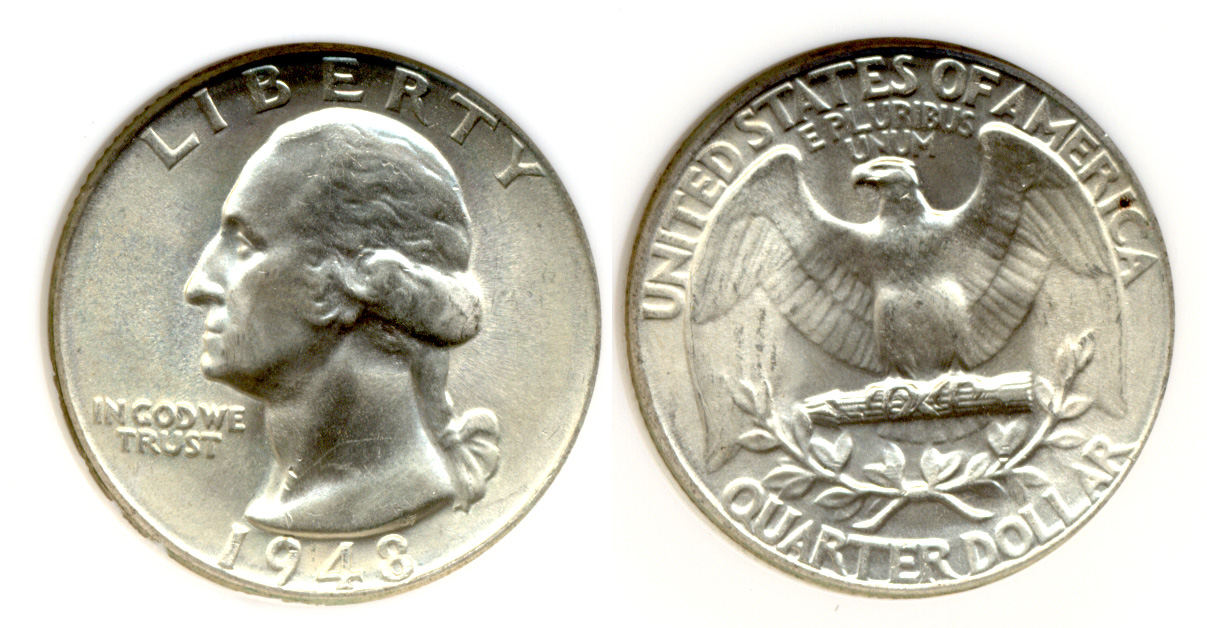 1948 Washington Quarter NGC MS-66