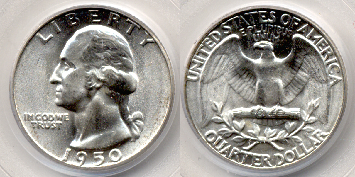 1950 Washington Quarter PCGS MS-65 #a