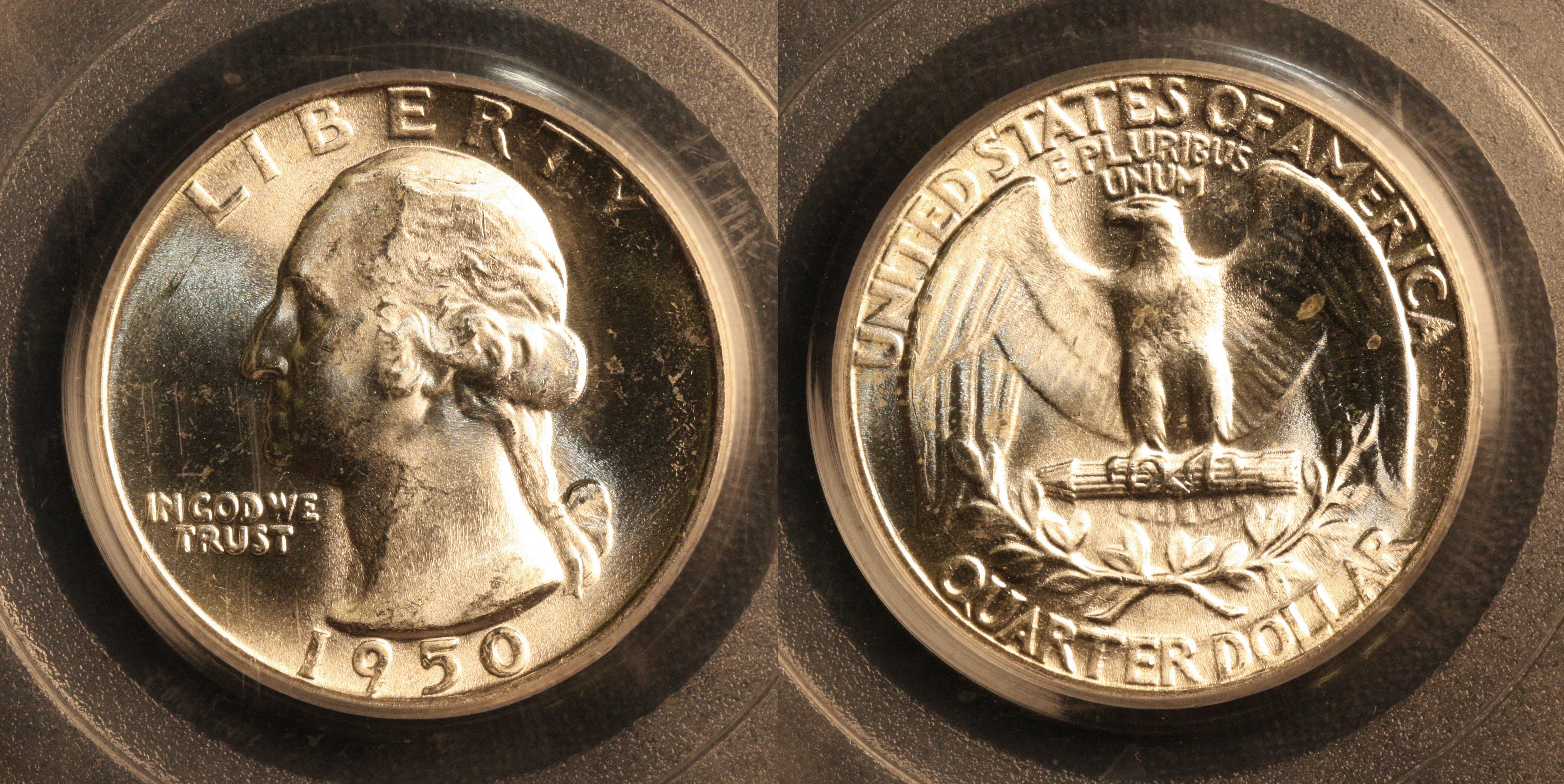 1950 Washington Quarter PCGS MS-65 camera