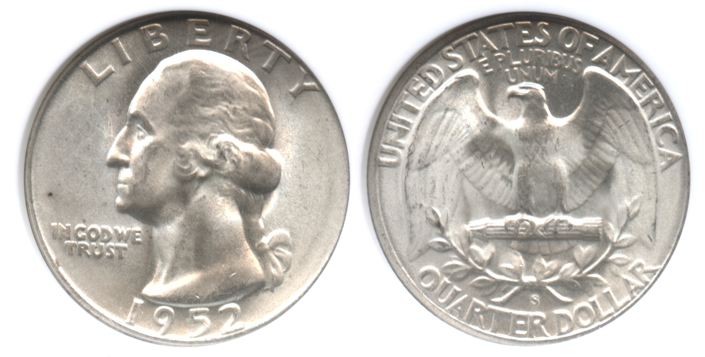1952-S Washington Quarter NGC MS-66