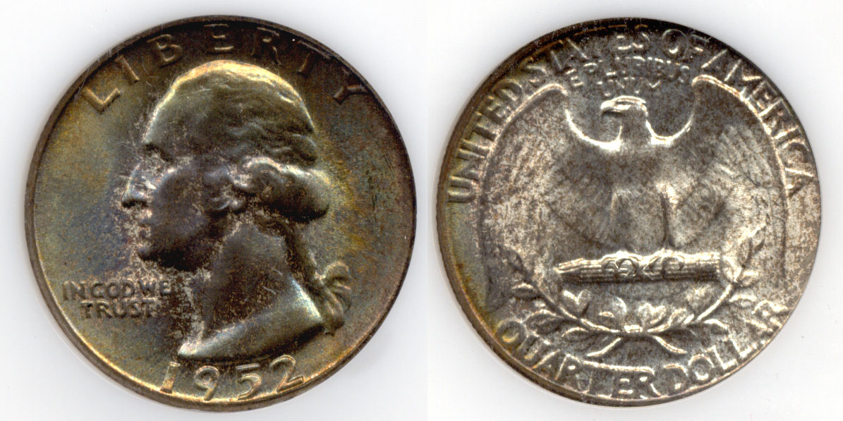 1952 Washington Quarter NGC MS-65