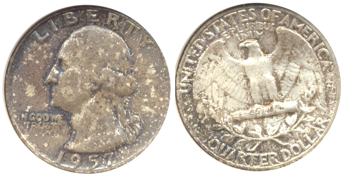 1957 Washington Quarter ANACS MS-66