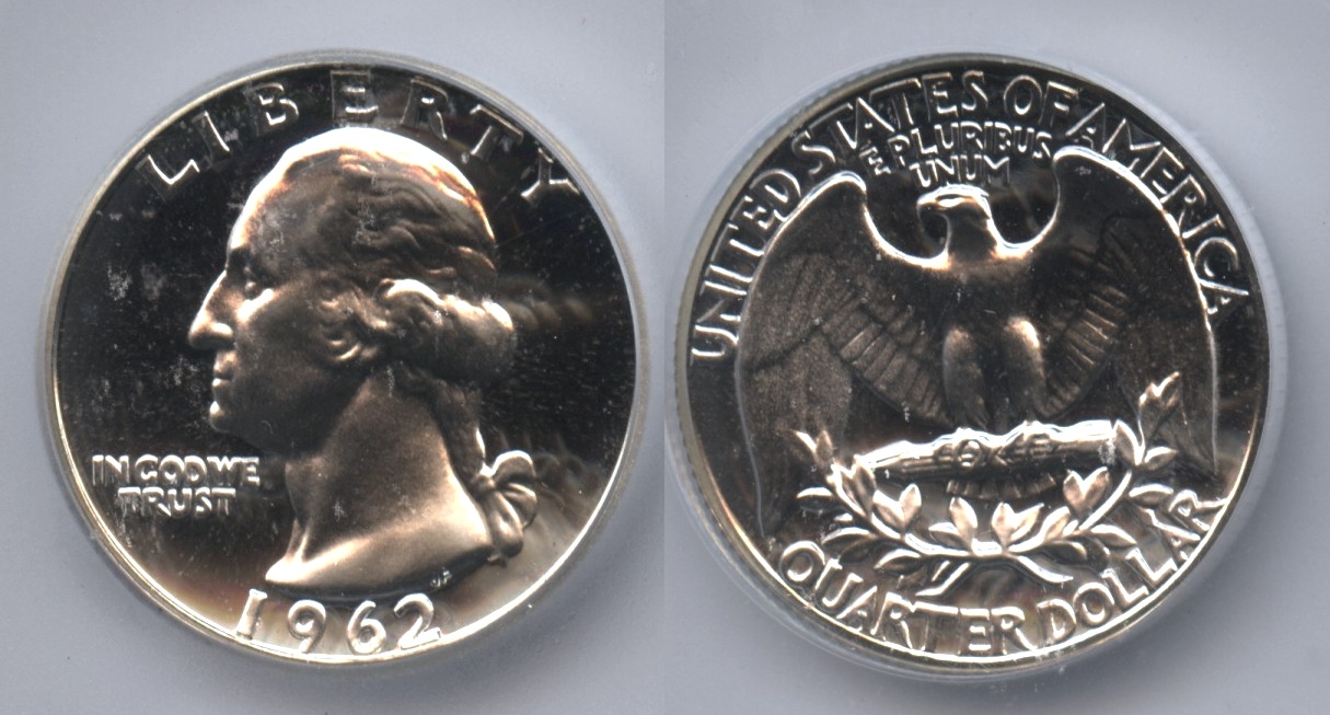 1962 Washington Quarter ICG Proof-69 Cameo