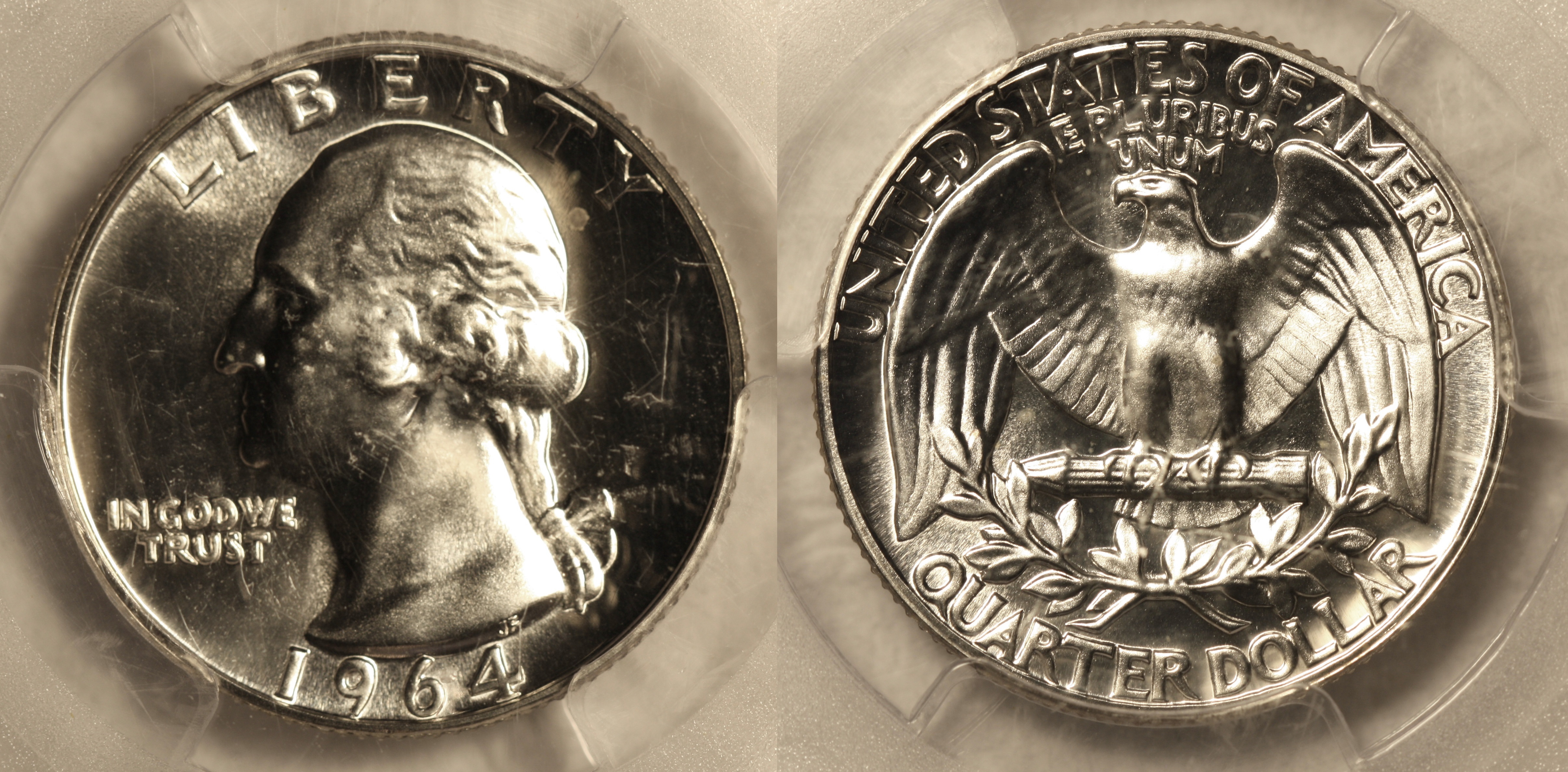 1964 Washington Quarter PCGS Proof-66 camera