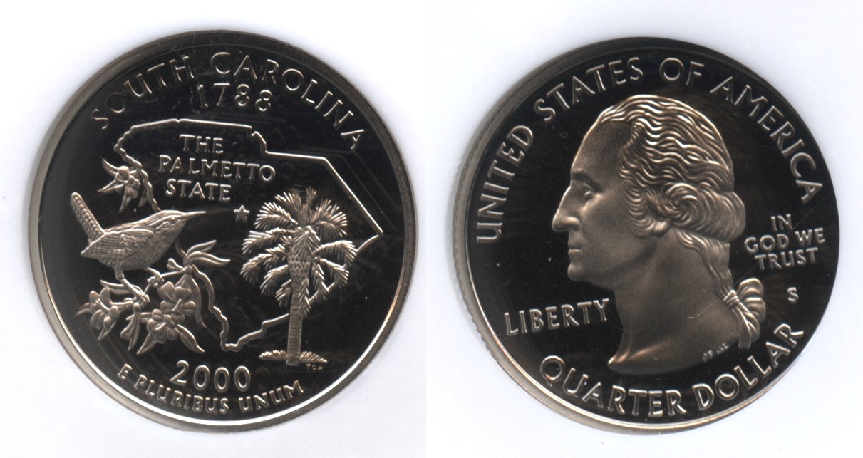 2000-S South Carolina State Quarter NGC Ultra Cameo Proof-69