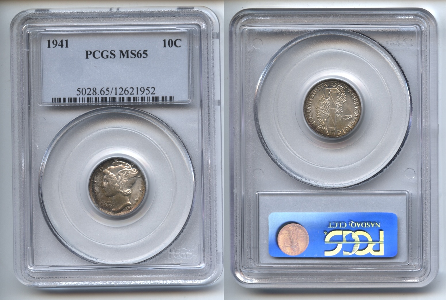 1941 Mercury Dime PCGS MS-65 #a