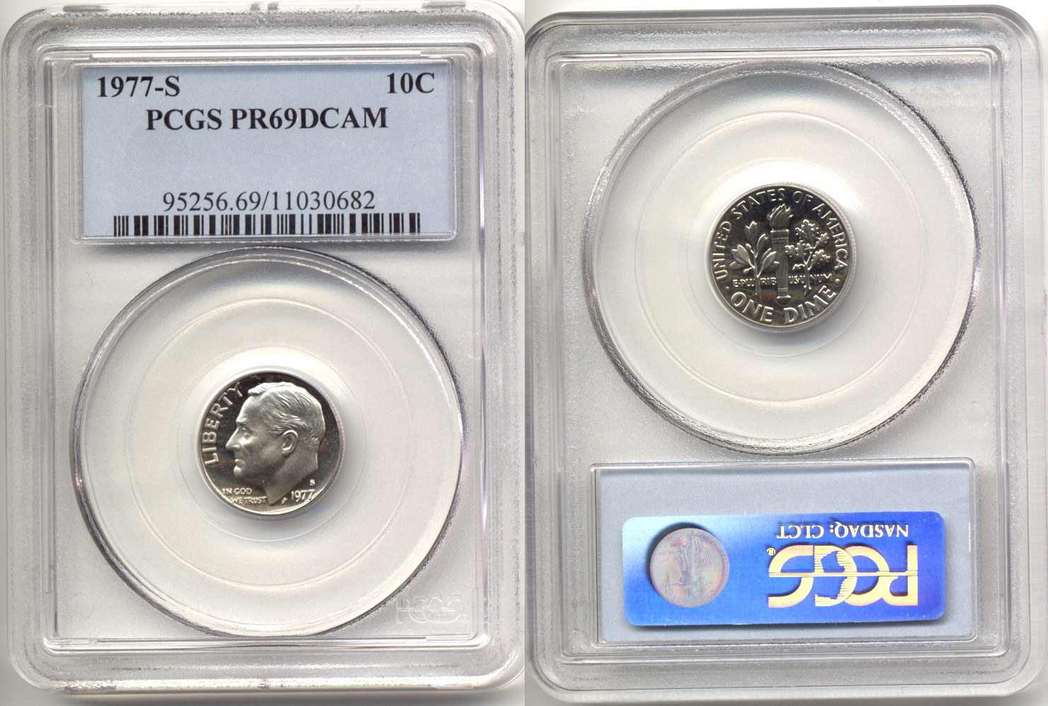 1977-S Roosevelt Dime PCGS Proof-69 Deep Cameo