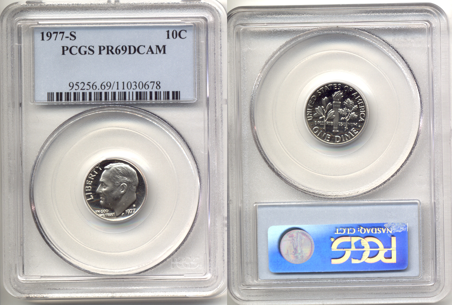 1977-S Roosevelt Dime PCGS Proof-69 Deep Cameo a
