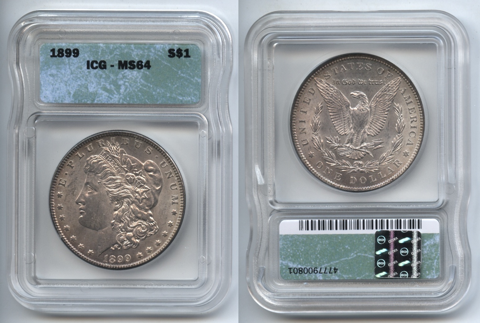 1899 Morgan Silver Dollar ICG MS-64