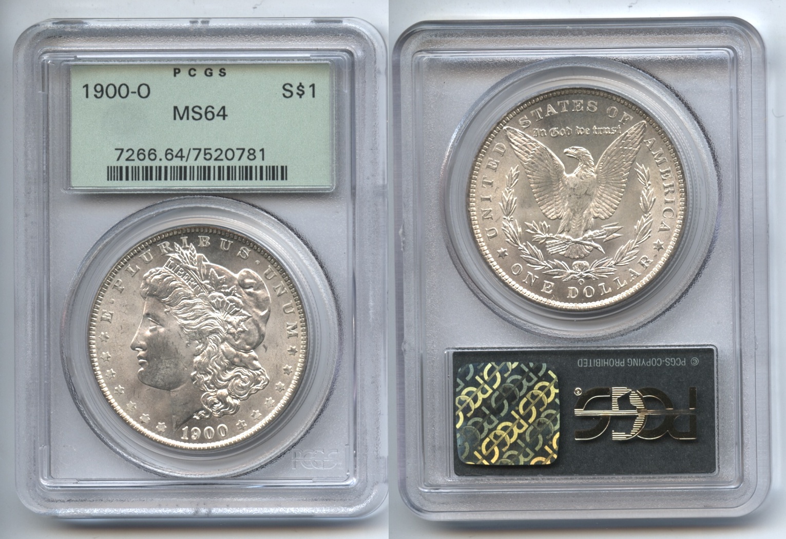 1900-O Morgan Silver Dollar PCGS MS-64
