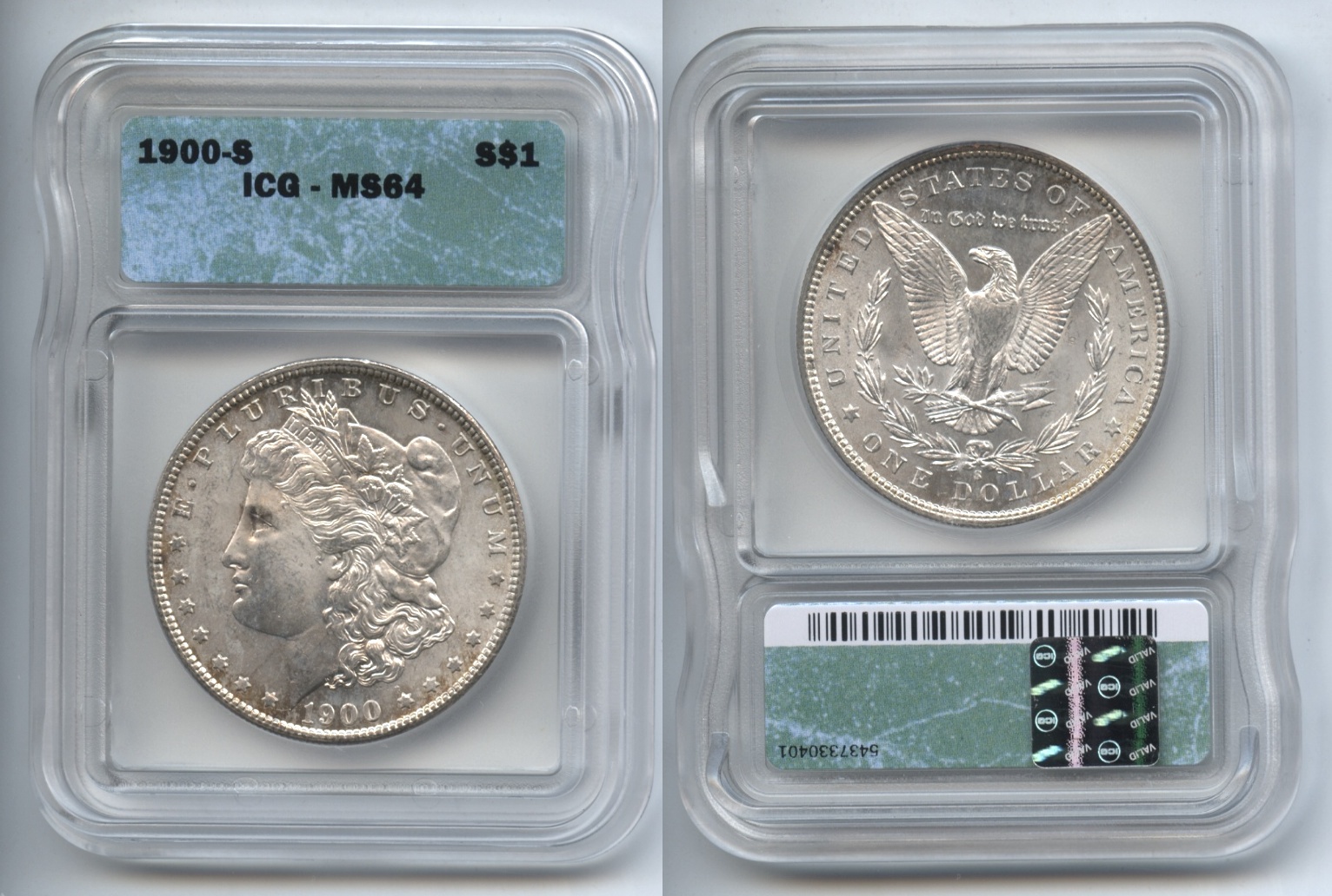 1900-S Morgan Silver Dollar ICG MS-64