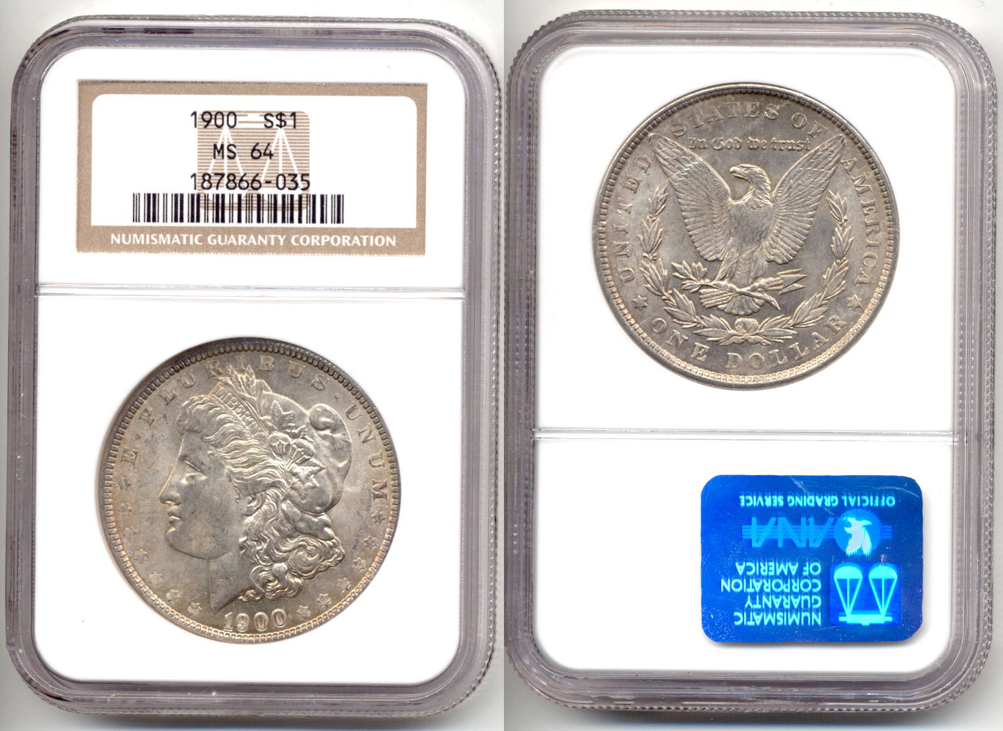 1900 Morgan Silver Dollar NGC MS-64