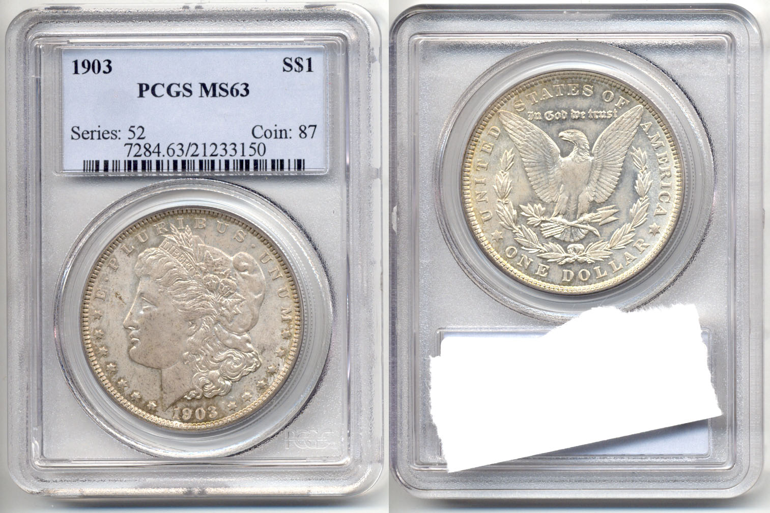 1903 Morgan Silver Dollar PCGS MS-63