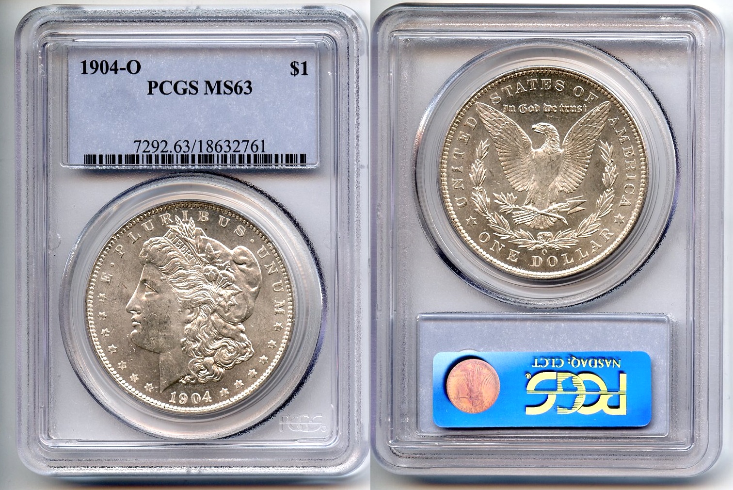 1904-O Morgan Silver Dollar PCGS MS-63 #a