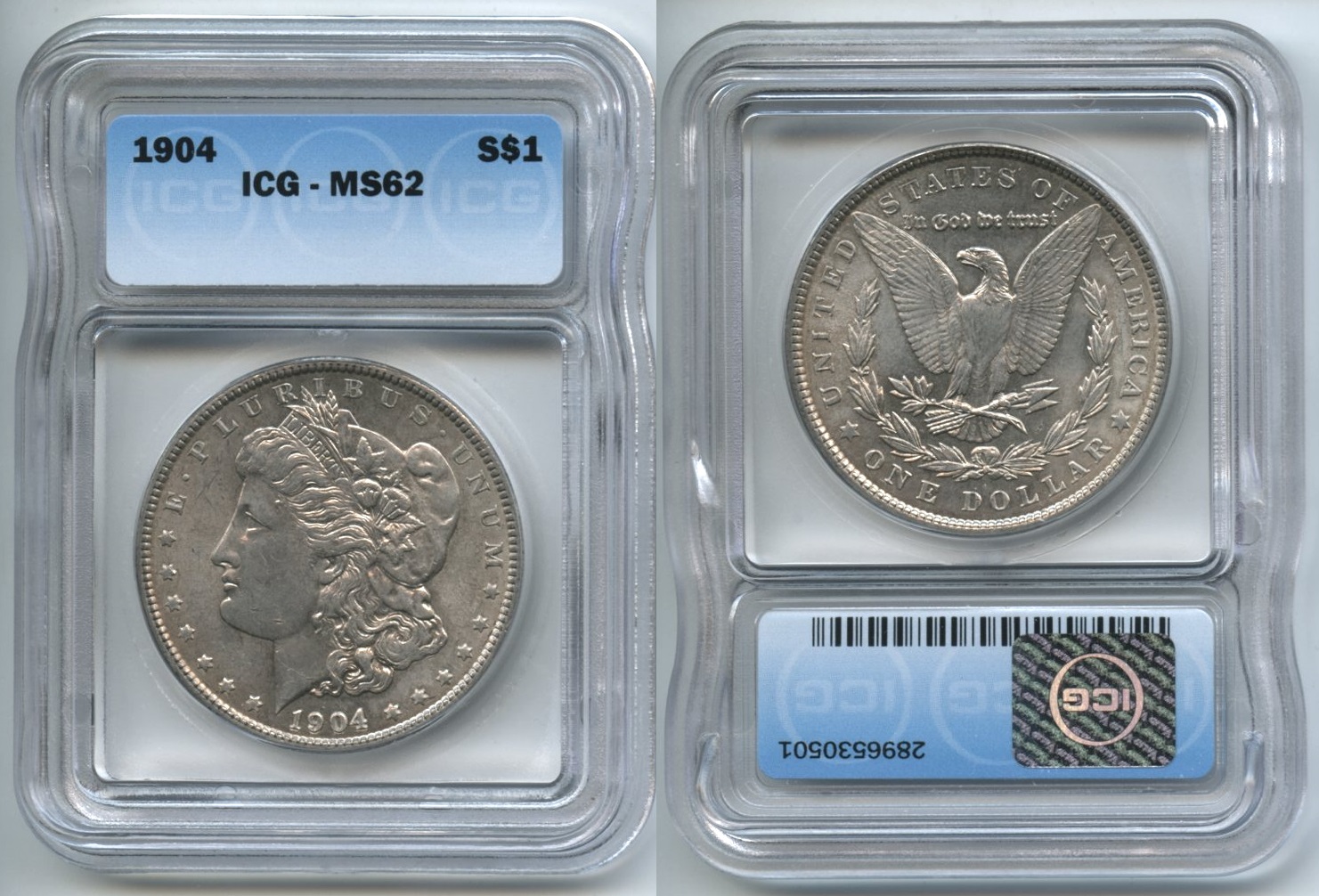 1904 Morgan Silver Dollar ICG MS-62