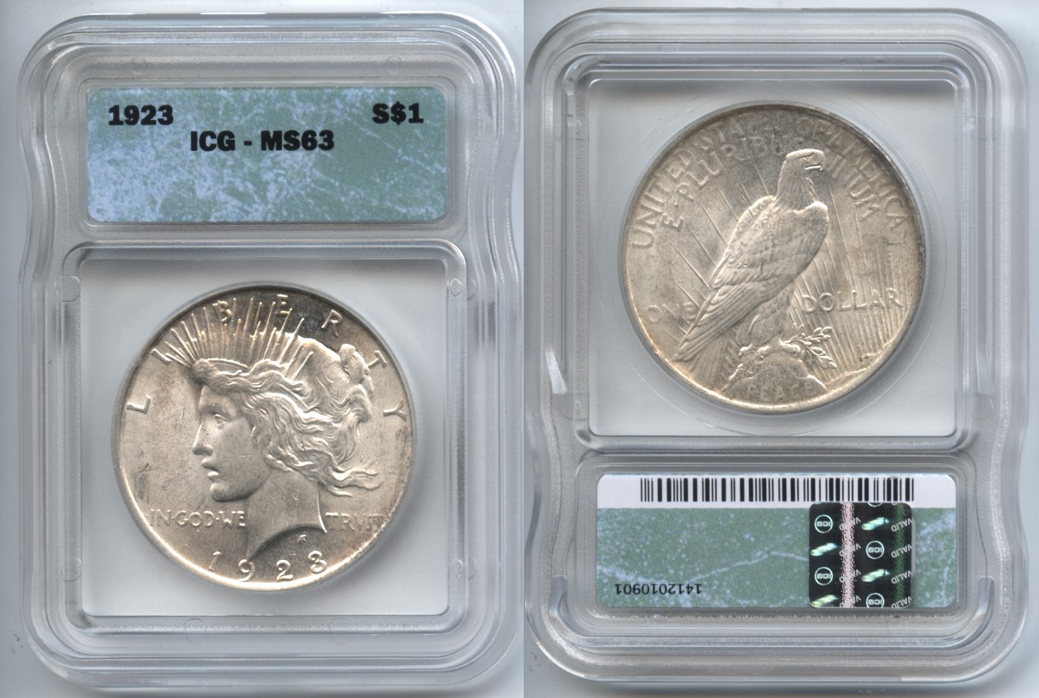 1923 Peace Silver Dollar ICG MS-63