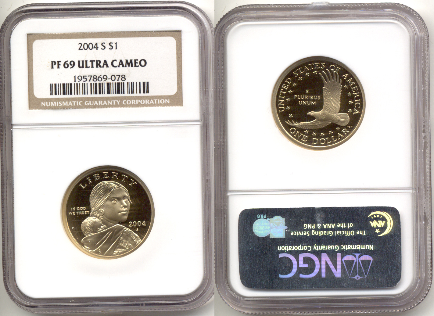 2004-S Sacagawea Dollar NGC Proof-69 Ultra Cameo